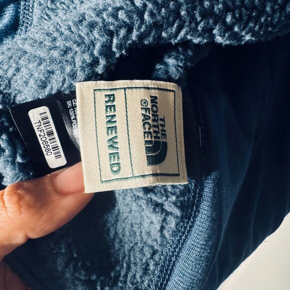 The North Face Full Zip Fleece Sweater Jacket Size M blue heathered‎ - Picture 8 of 8